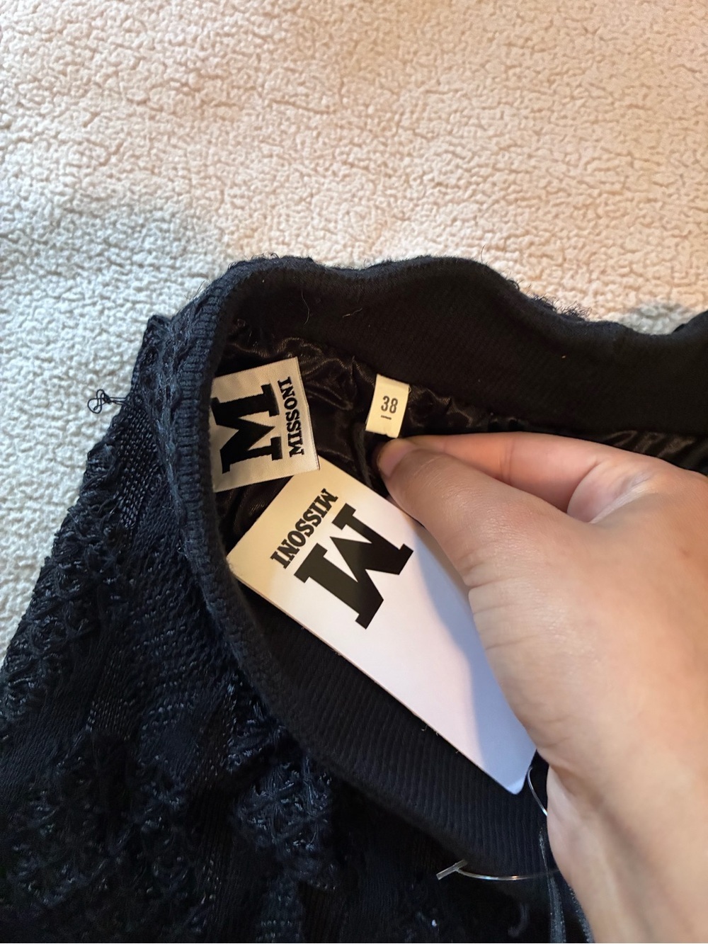 Missoni Black Maxi Skirt with Textured Detail - Picture 2 of 4